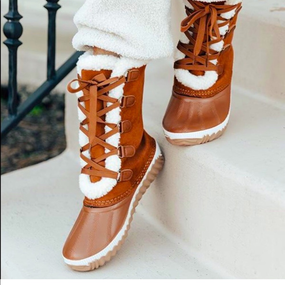 🎀🦆Glam Chestnut Duckboots🦆🎀